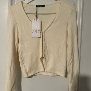 Zara hook closure sweater